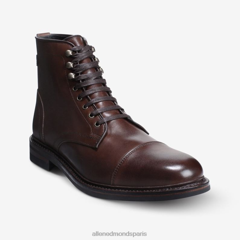 Allen Edmonds Hommes botte landon à bout droit J248F143 marron acajou