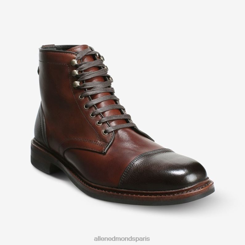 Allen Edmonds Hommes botte landon à bout droit J248F364 piment/marron