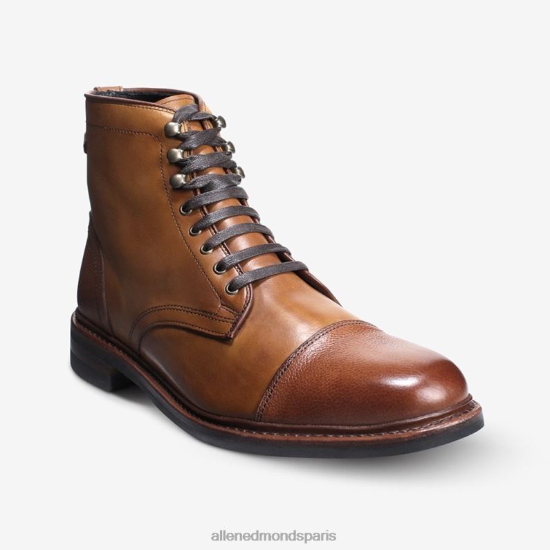 Allen Edmonds Hommes botte landon à bout droit J248F484 brun noyer