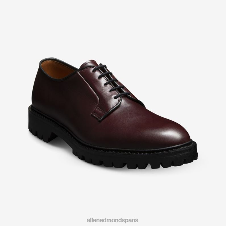 Allen Edmonds Hommes derby à crampons lennon J248F105 cuir bordeaux